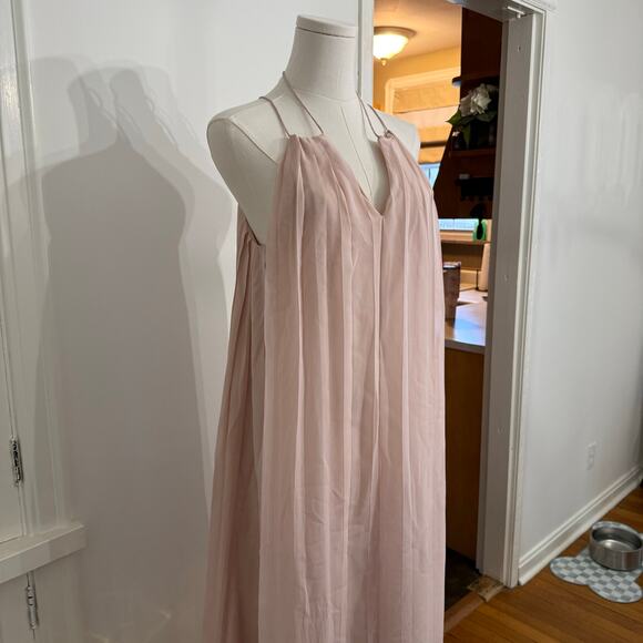 Tibi New York blush pink pleated dress maxi - Picture 5 of 10